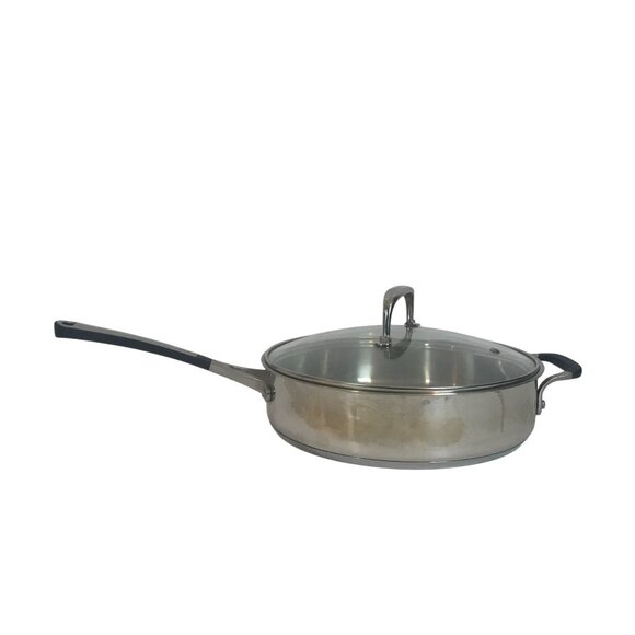 Cooking with Calphalon 3 Qt. 10" Stainless Steel Sauté Pan / Skillet with Lid - Picture 1 of 7